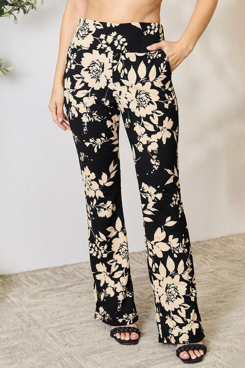 High Waist Floral Flare Pants - Bottoms - Pants - 5 - 2024