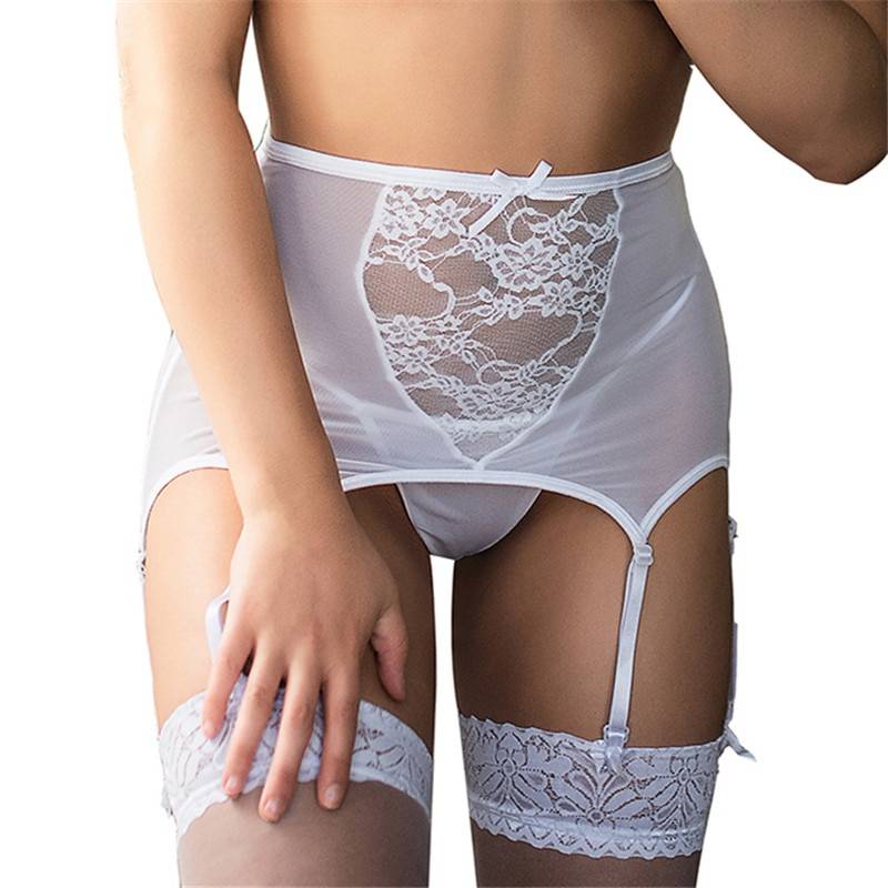 6 Straps High Waist Garter & Panty - Women’s Clothing & Accessories - Underwear & Socks - 4 - 2024