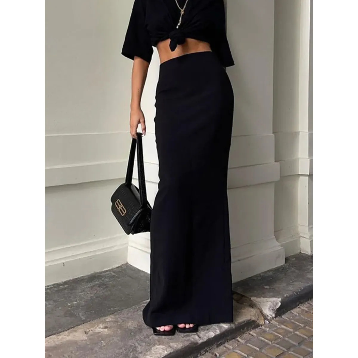 Gothic High Waist Maxi Skirt - Bottoms - Skirts - 3