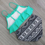 High Waist Halter Bikini Set - Women’s Clothing & Accessories - 17