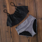 High Waist Halter Bikini Set - Women’s Clothing & Accessories - 22