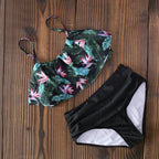 High Waist Halter Bikini Set - Women’s Clothing & Accessories - 24