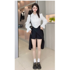 High Waist Harajuku Split Skirt – A-Line Irregular Mid-Length Skirt - Bottoms - Skirts - 3