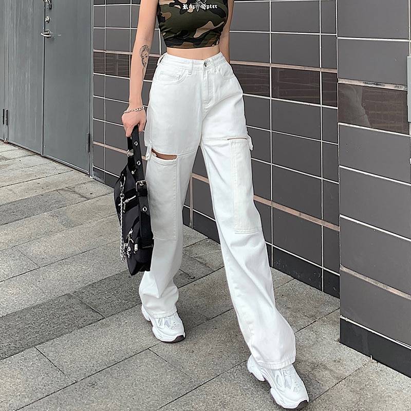 Street Fashion Casual High Waist Jeans - Bottoms - Pants - 8 - 2024