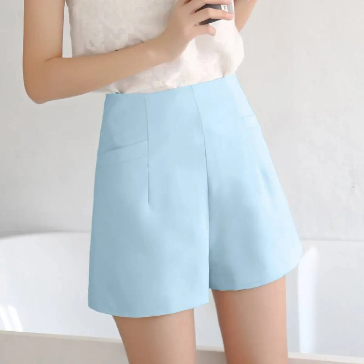 High Waist Korean Shorts - Bottoms - 10