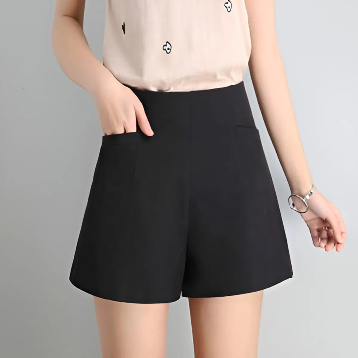High Waist Korean Shorts - Bottoms - 11