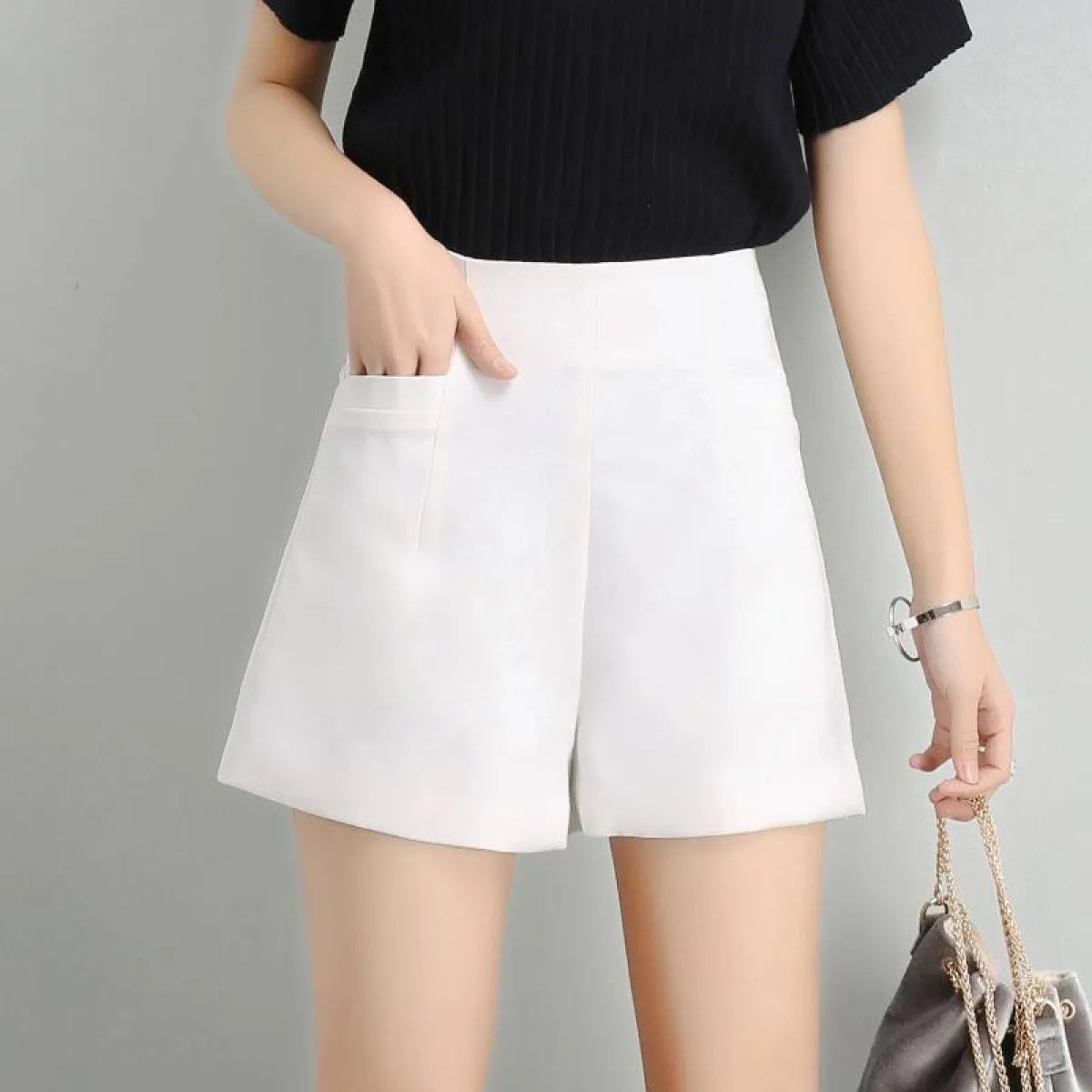 High Waist Korean Shorts - Bottoms - 13