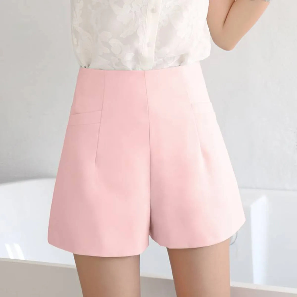 High Waist Korean Shorts - Bottoms - 4