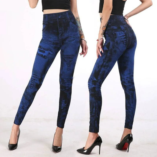 Casual High Waist Leggings - Bottoms - 2