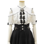High Waist Lolita Skirt – Lace Trim & Bow Detail - Bottoms - Short - Skirts - 6