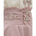 High Waist Lolita Skirt – Lace Trim & Bow Detail - Bottoms - Short - Skirts - 19