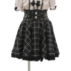 High Waist Lolita Skirt – Lace Trim & Bow Detail - Bottoms - Short - Skirts - 11