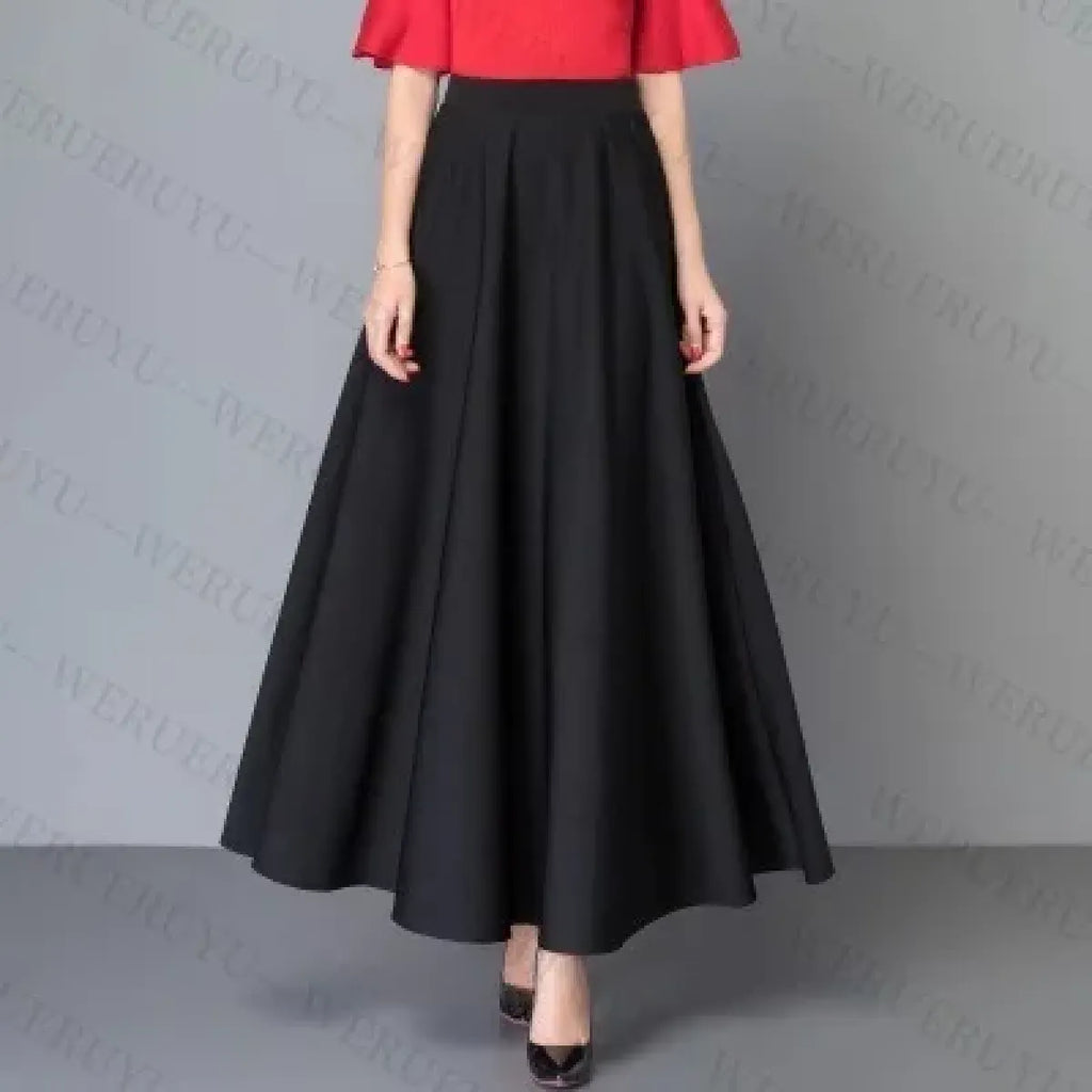 High Waist A-Line Maxi Skirt with Pockets - Bottoms - Maxi Skirt - 5
