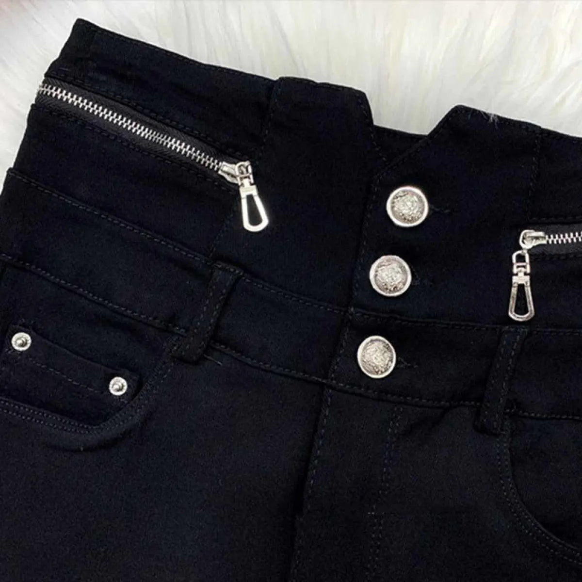 Korean Fashion High Waist Pencil Pants - Bottoms - 4