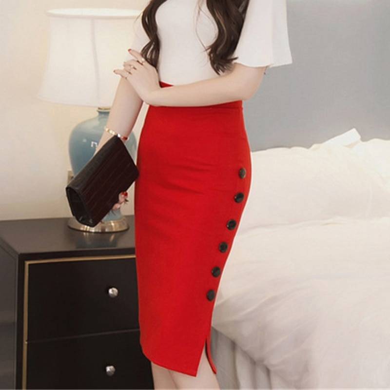 High Waist Pencil Skirt - Bottoms - Clothing - 2 - 2024