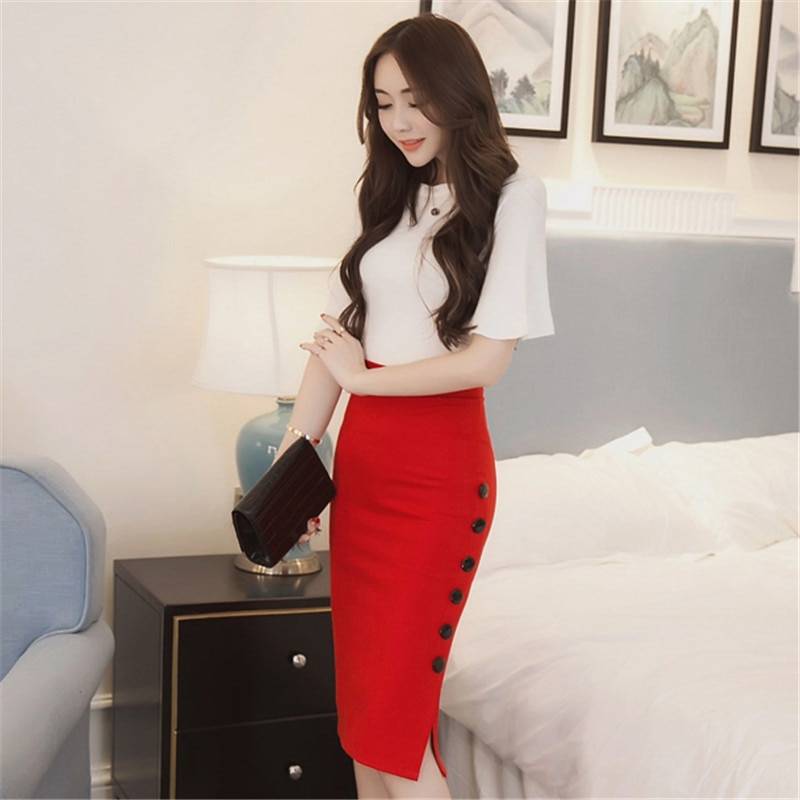 High Waist Pencil Skirt - Bottoms - Clothing - 5 - 2024