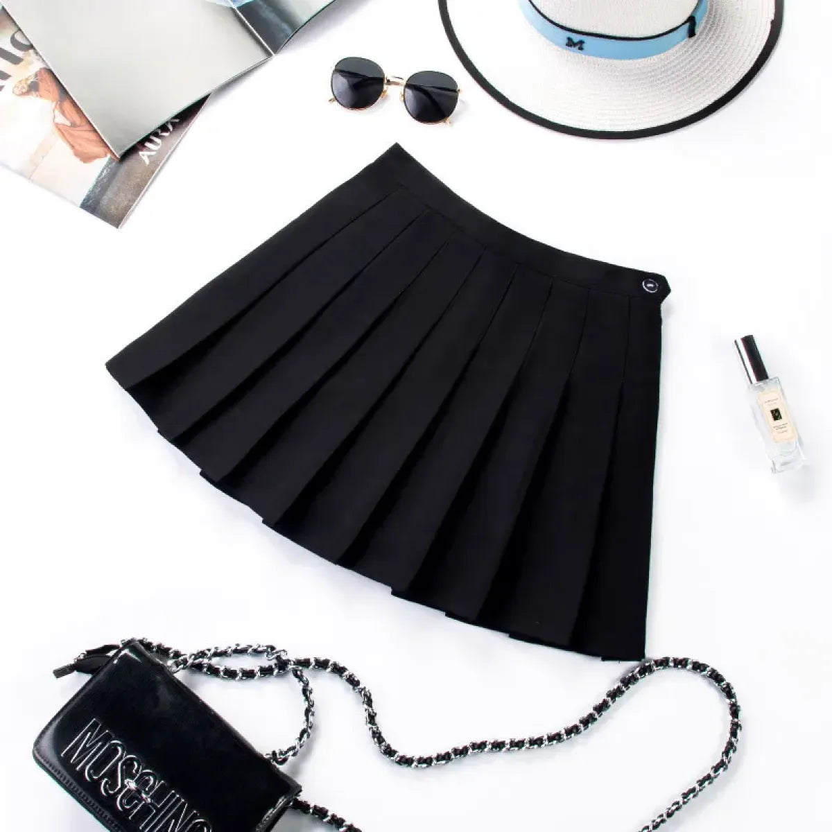 Plaid Preppy Skirt – Harajuku Pleated Mini High Waist Skirt - Best Sellers - Skirts - 10
