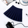 Plaid Preppy Skirt – Harajuku Pleated Mini High Waist Skirt - Bottoms - Skirts - 11