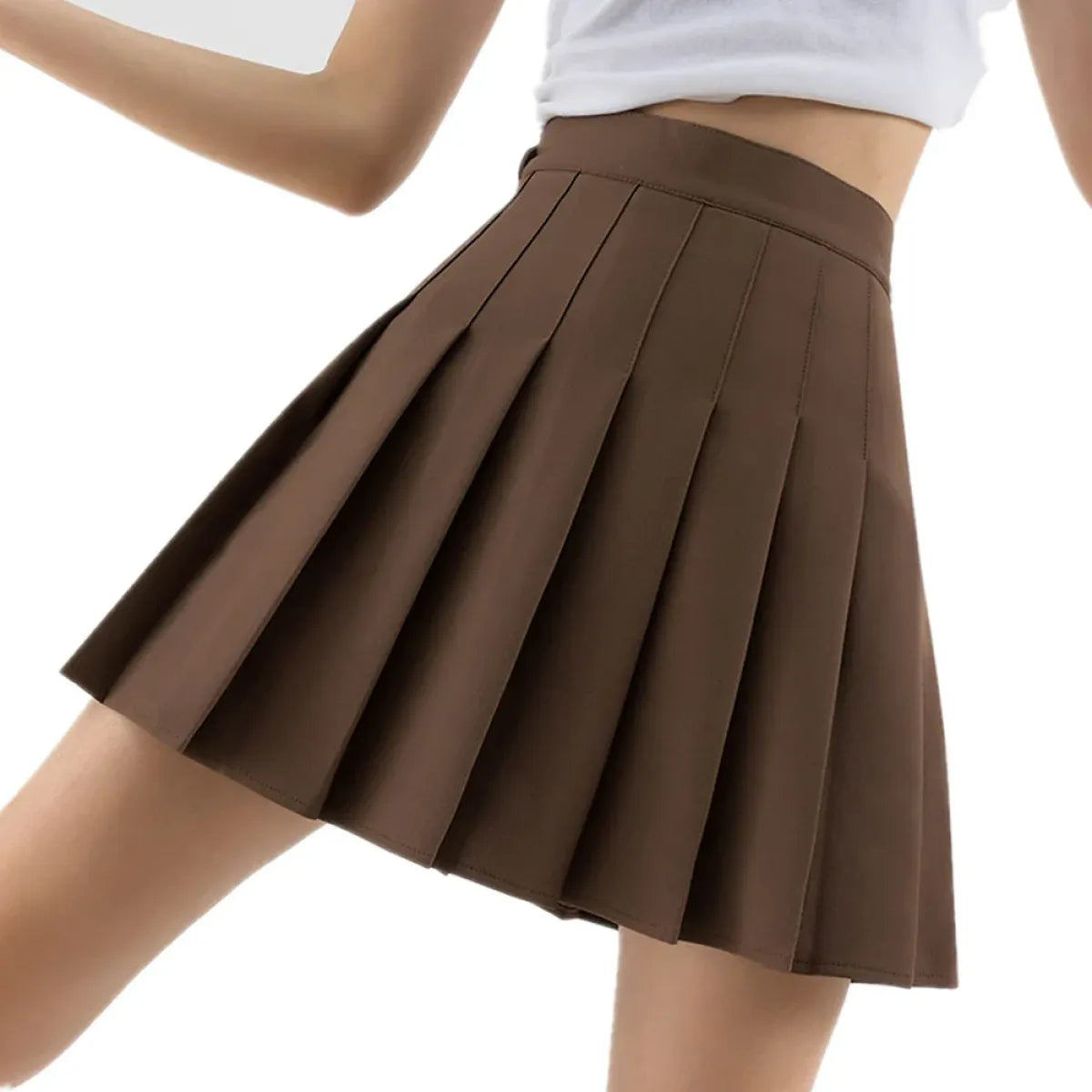 Plaid Preppy Skirt – Harajuku Pleated Mini High Waist Skirt - Bottoms - Skirts - 14