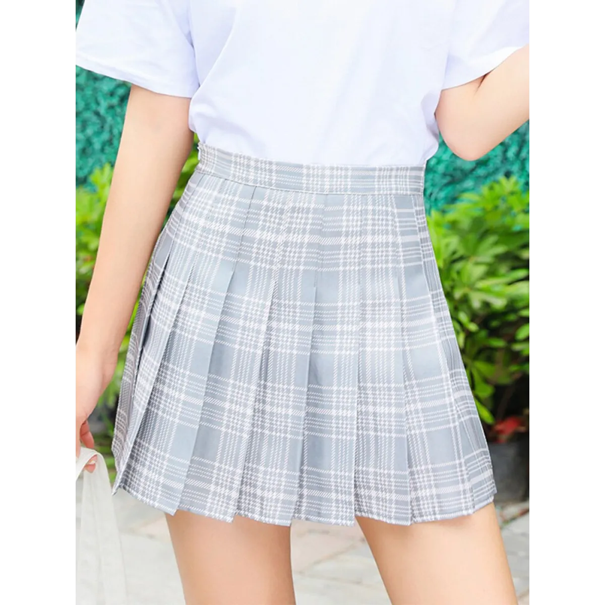 High Waist Pleated A-line Skorts - Bottoms - 16