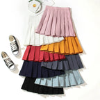 High Waist Pleated Skirt – Kawaii Harajuku Lolita Sailor Style - Bottoms - Skirts - 1