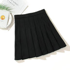 High Waist Pleated Skirt – Kawaii Harajuku Lolita Sailor Style - Bottoms - Skirts - 3