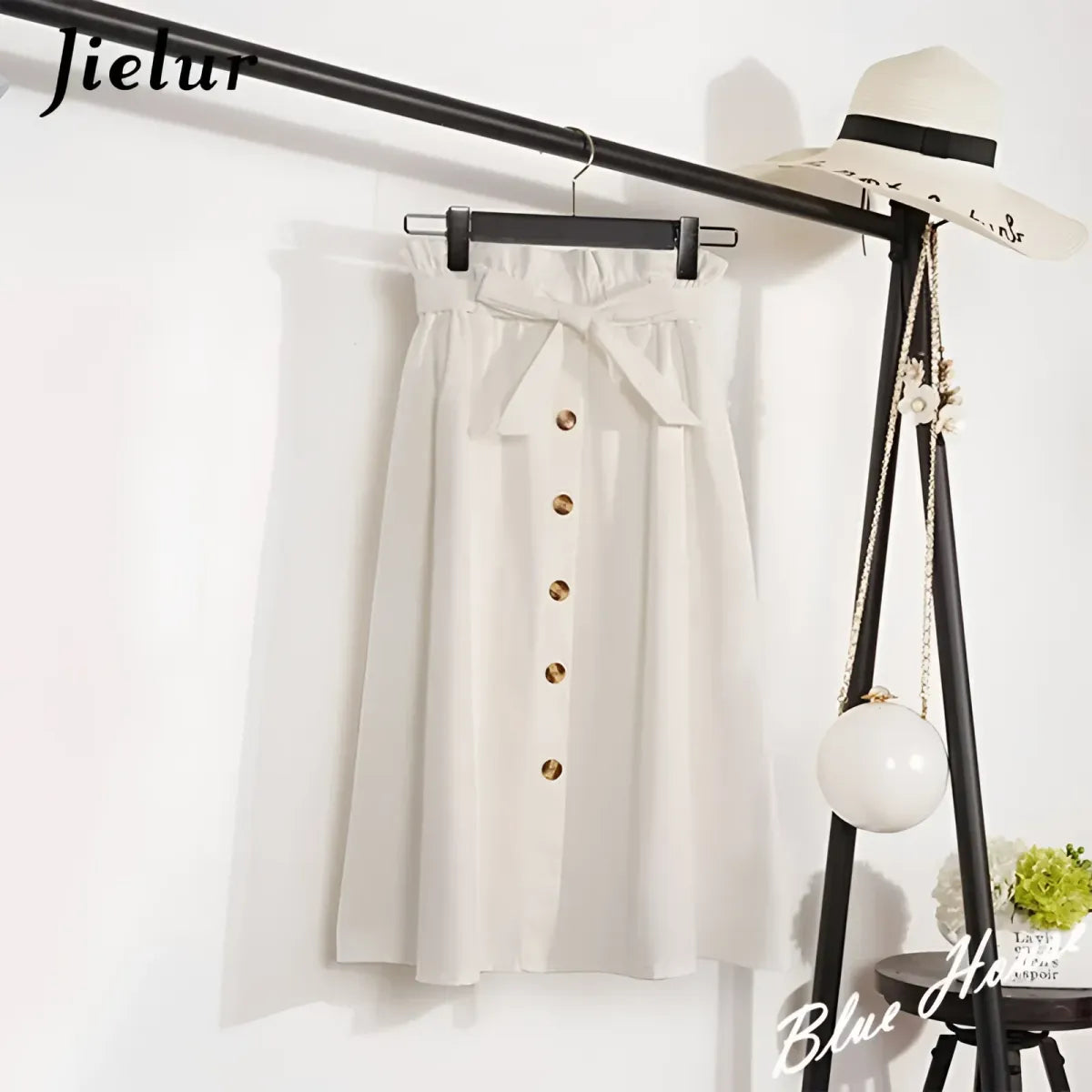 Elegant High Waist Pleated Skirts - Bottoms - 18