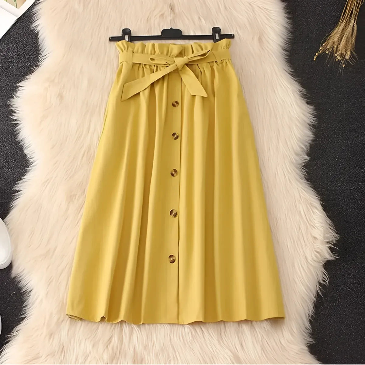 Elegant High Waist Pleated Skirts - Bottoms - 6
