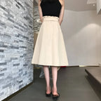 Elegant High Waist Pleated Skirts - Bottoms - 4