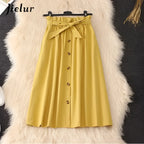 Elegant High Waist Pleated Skirts - Bottoms - 13