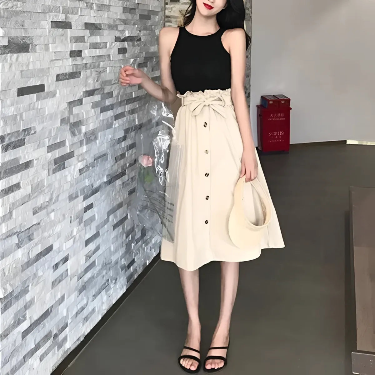 Elegant High Waist Pleated Skirts - Bottoms - 5
