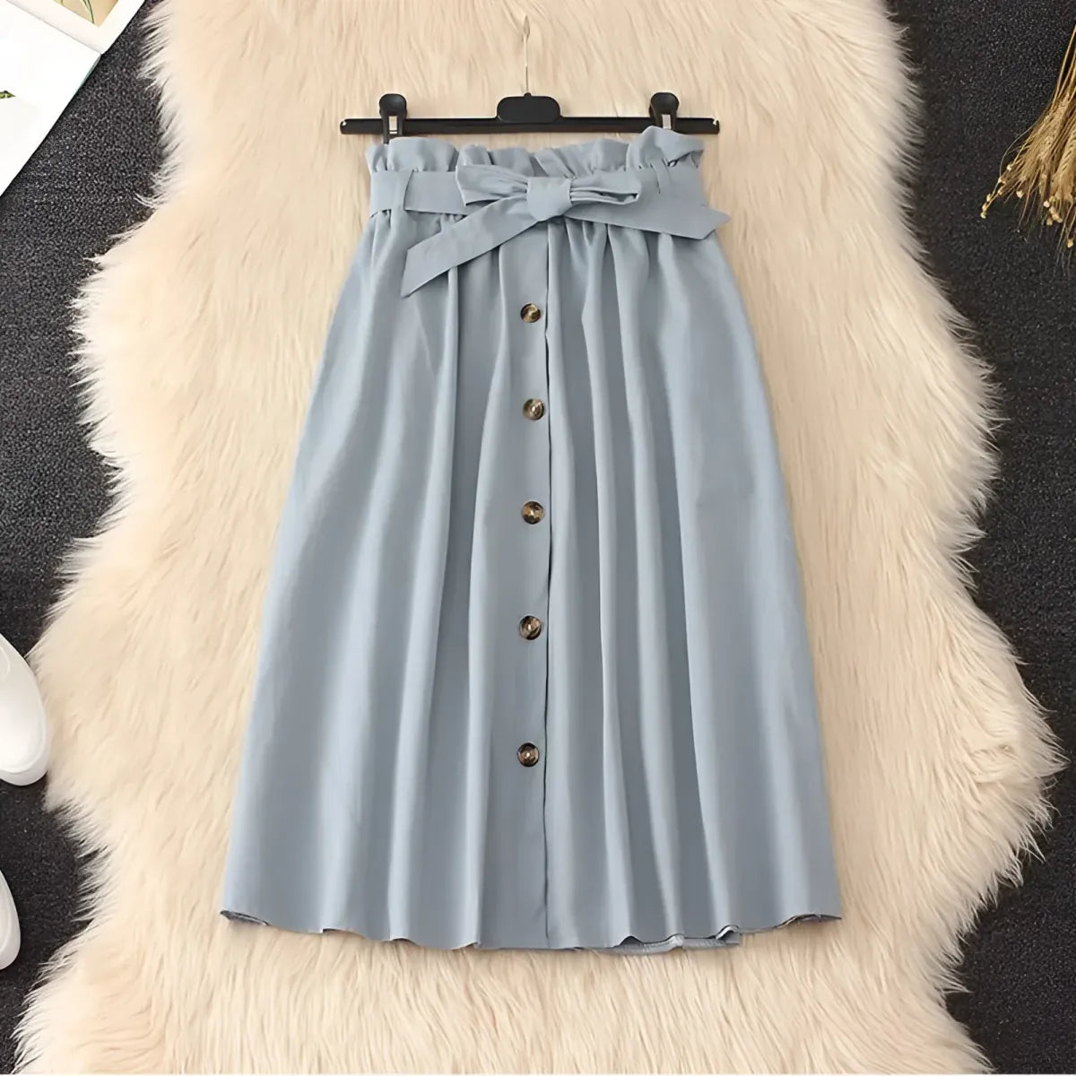 Elegant High Waist Pleated Skirts - Bottoms - 8