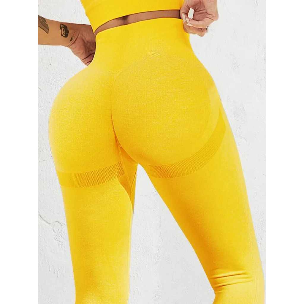Slimming Push Up Leggings - Brilliant Yellow / XXL / Nearest Warehouse - Bottoms - Pants - 39 - 2024