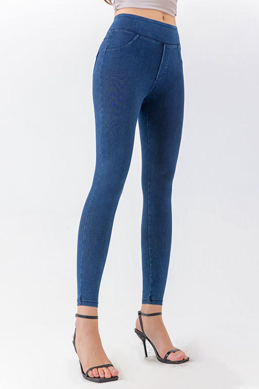 High Waist Skinny Jeans - Dark / XS - Bottoms - Pants - 1 - 2024