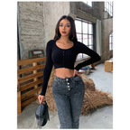 Women’s High Waist Skinny Jeans - Bottoms - 13