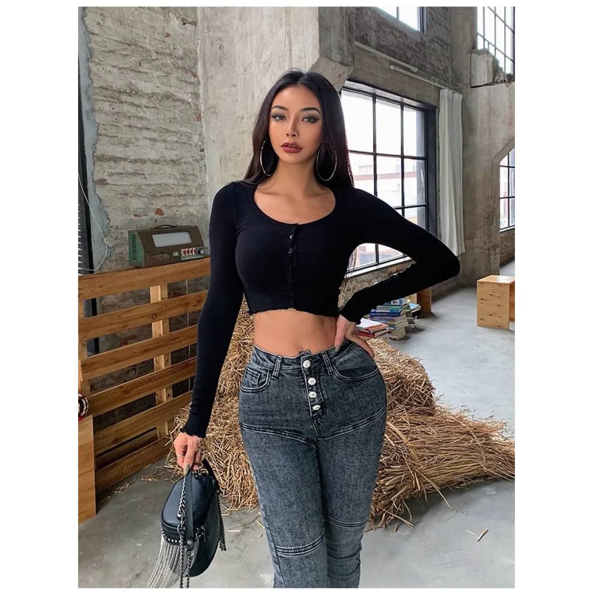 Women’s High Waist Skinny Jeans - Bottoms - 13