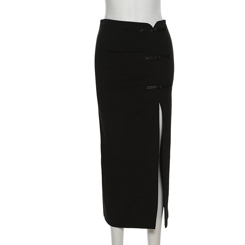 Split High Waist Skirt - Bottoms - Skirts - 5 - 2024