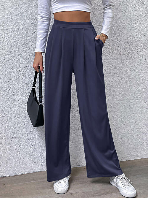 High Waist Straight Pants - Bottoms - Pants - 9 - 2024