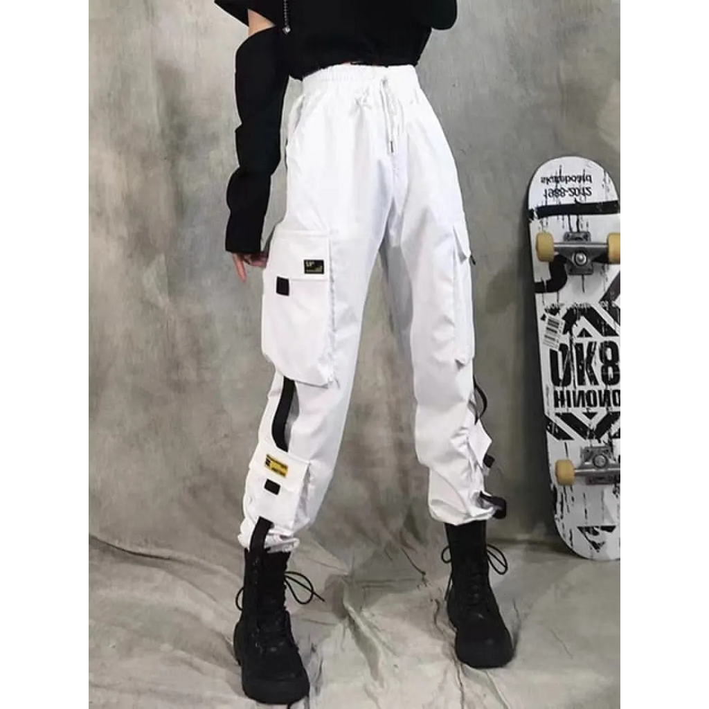 High Waist Streetwear Pants - Bottoms - 11