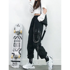 High Waist Streetwear Pants - Bottoms - 14