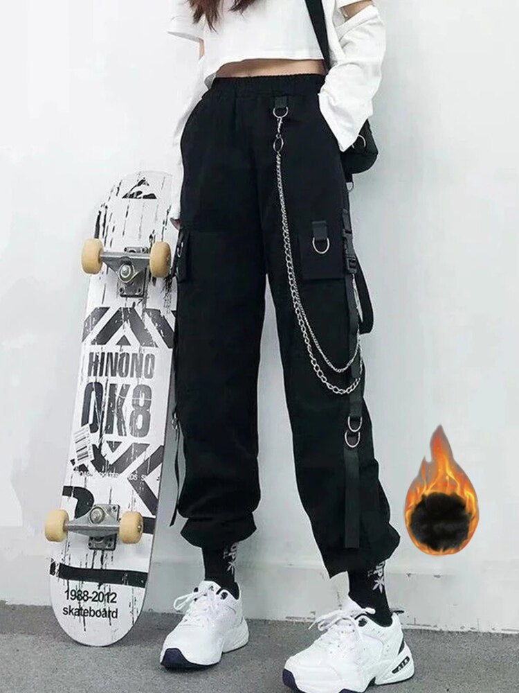 High Waist Streetwear Pants - Charcoal / M - Bottoms - Pants - 15 - 2024