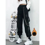 High Waist Streetwear Pants - Bottoms - 15