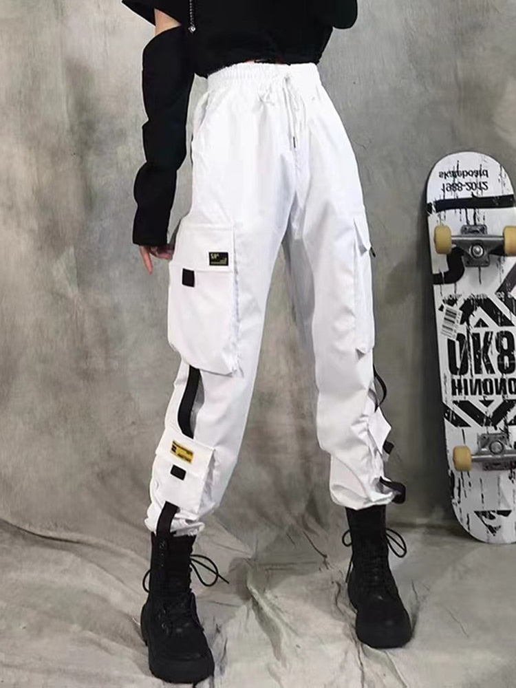 High Waist Streetwear Pants - White 2 / M - Bottoms - Pants - 17 - 2024