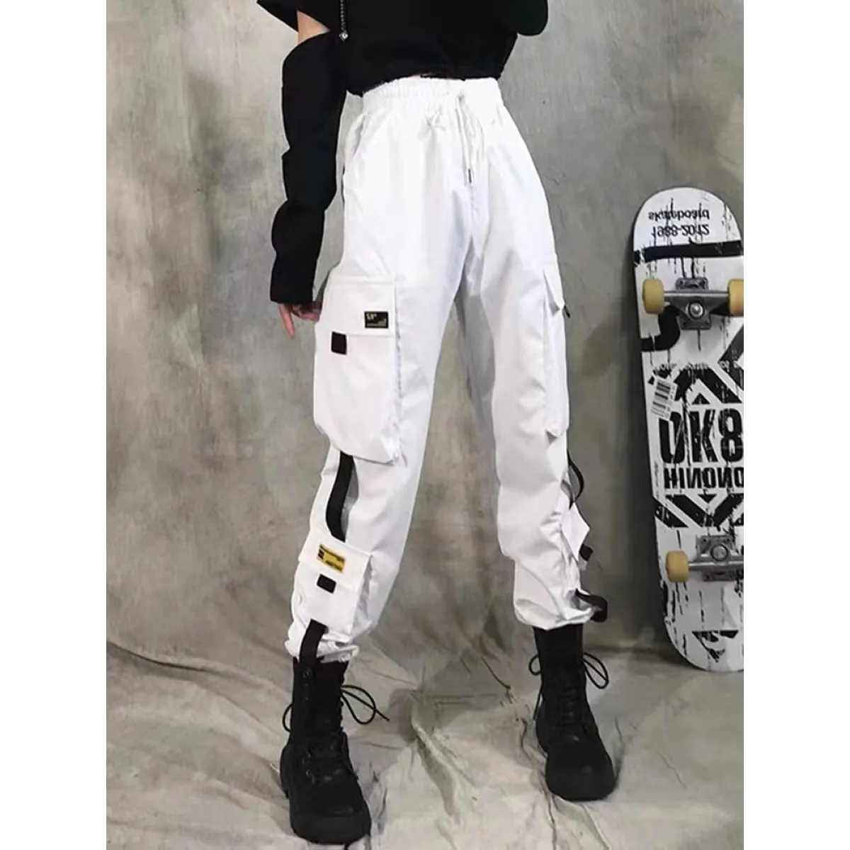 High Waist Streetwear Pants - Bottoms - 17