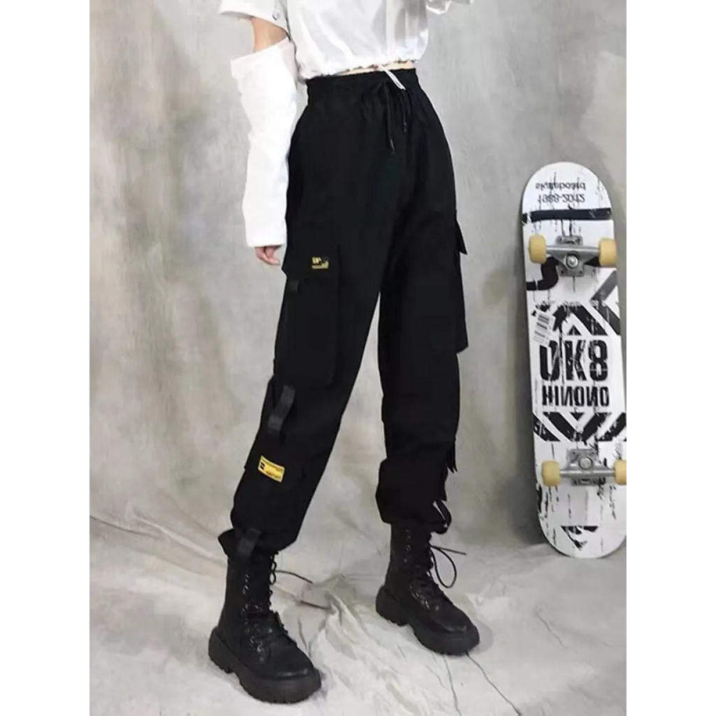 High Waist Streetwear Pants - Bottoms - 18