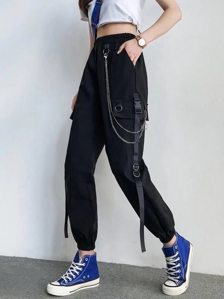 High Waist Streetwear Pants - Bottoms - Pants - 4 - 2024