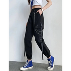 High Waist Streetwear Pants - Bottoms - 4
