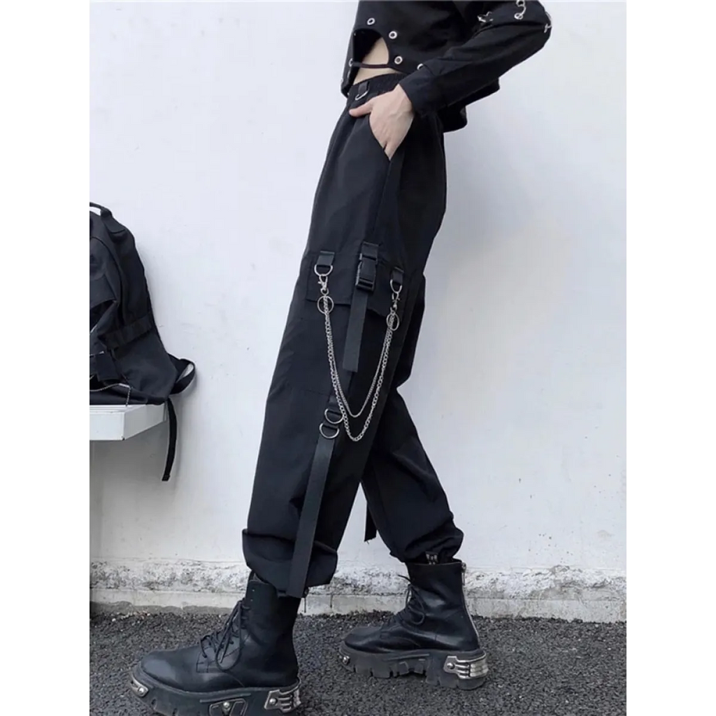 High Waist Streetwear Pants - Bottoms - 5