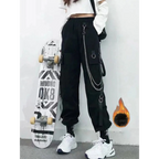 High Waist Streetwear Pants - Bottoms - 8