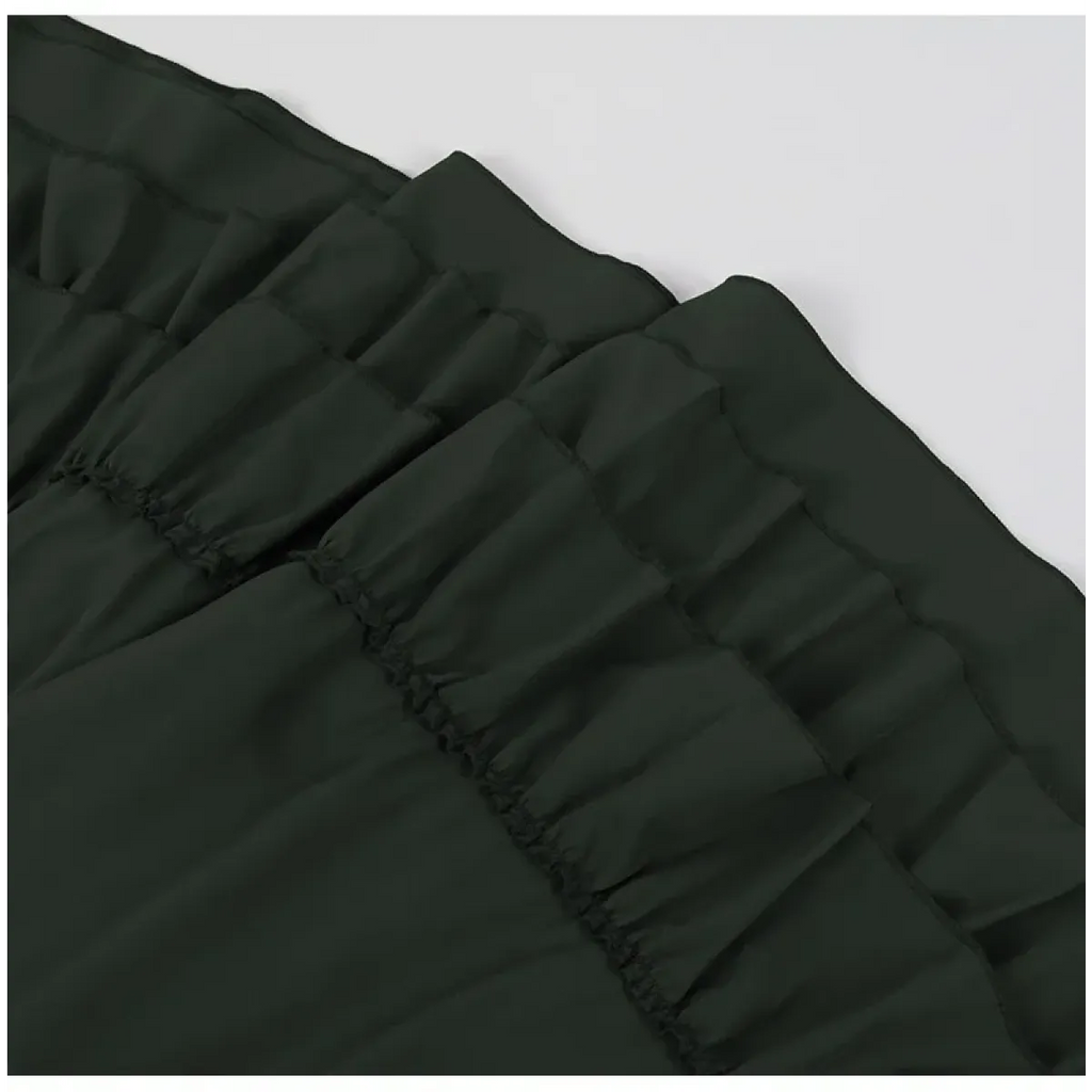 High Waist Victorian Ruffled Skirt – Gothic Steampunk - Bottoms - Skirts - 12